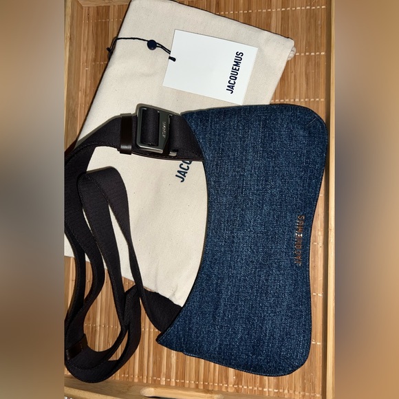 JACQUEMUS Indigo Le Raphia 'Le Bisou Gros Grain' Bag - Picture 13 of 16